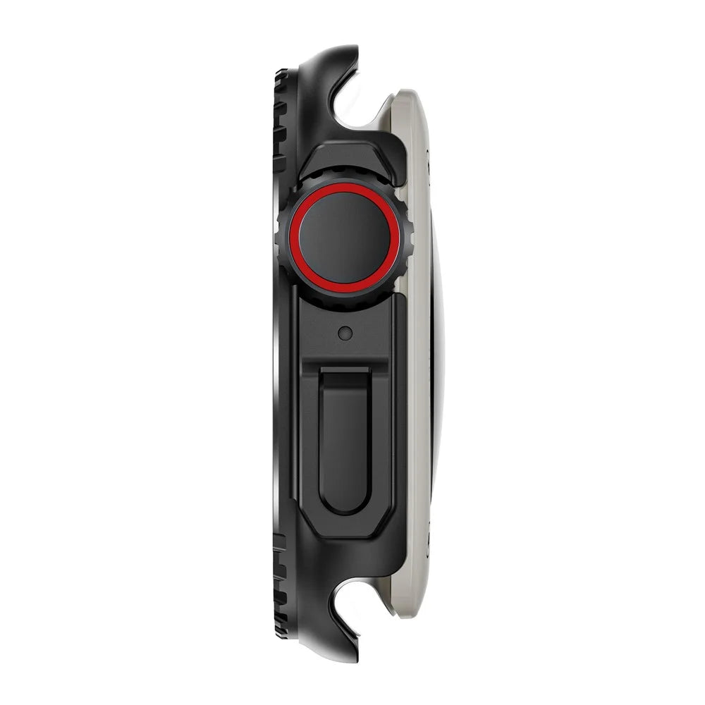 Watch Case for Apple Watch Series SE3 / SE2 / SE1 / 6 / 5 / 4 44mm Metal Protective Frame - Black - 4