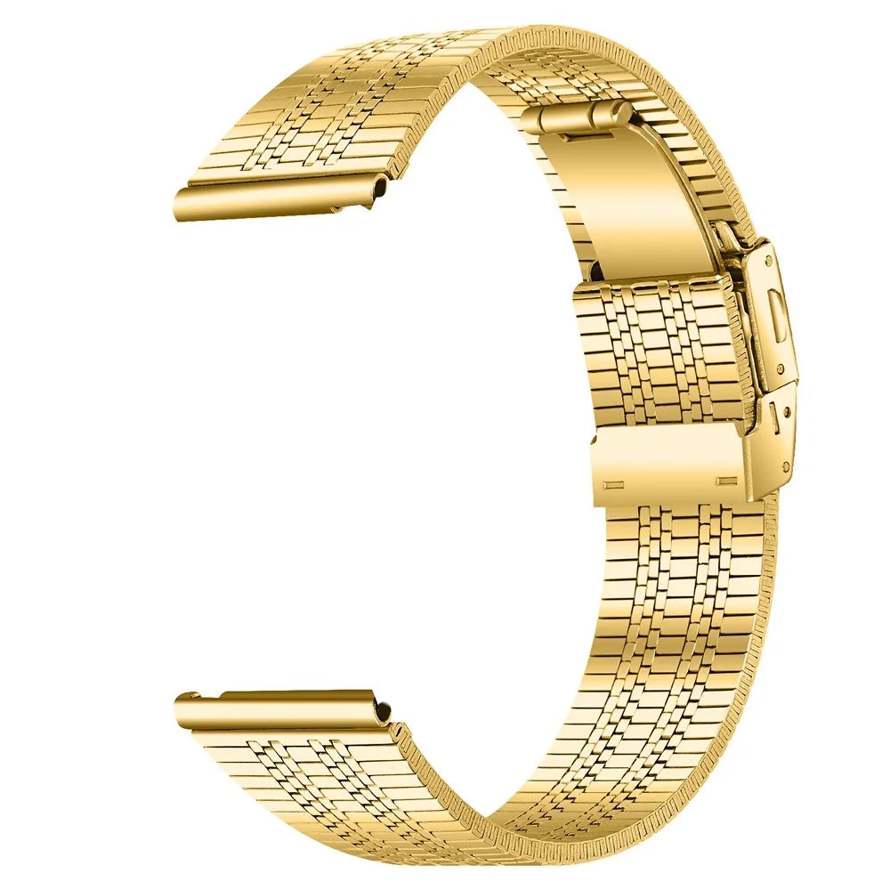 20mm Wrist Band for Garmin Vivomove Style / Garminmove Style Stainless Steel Watch Strap - Gold - 2