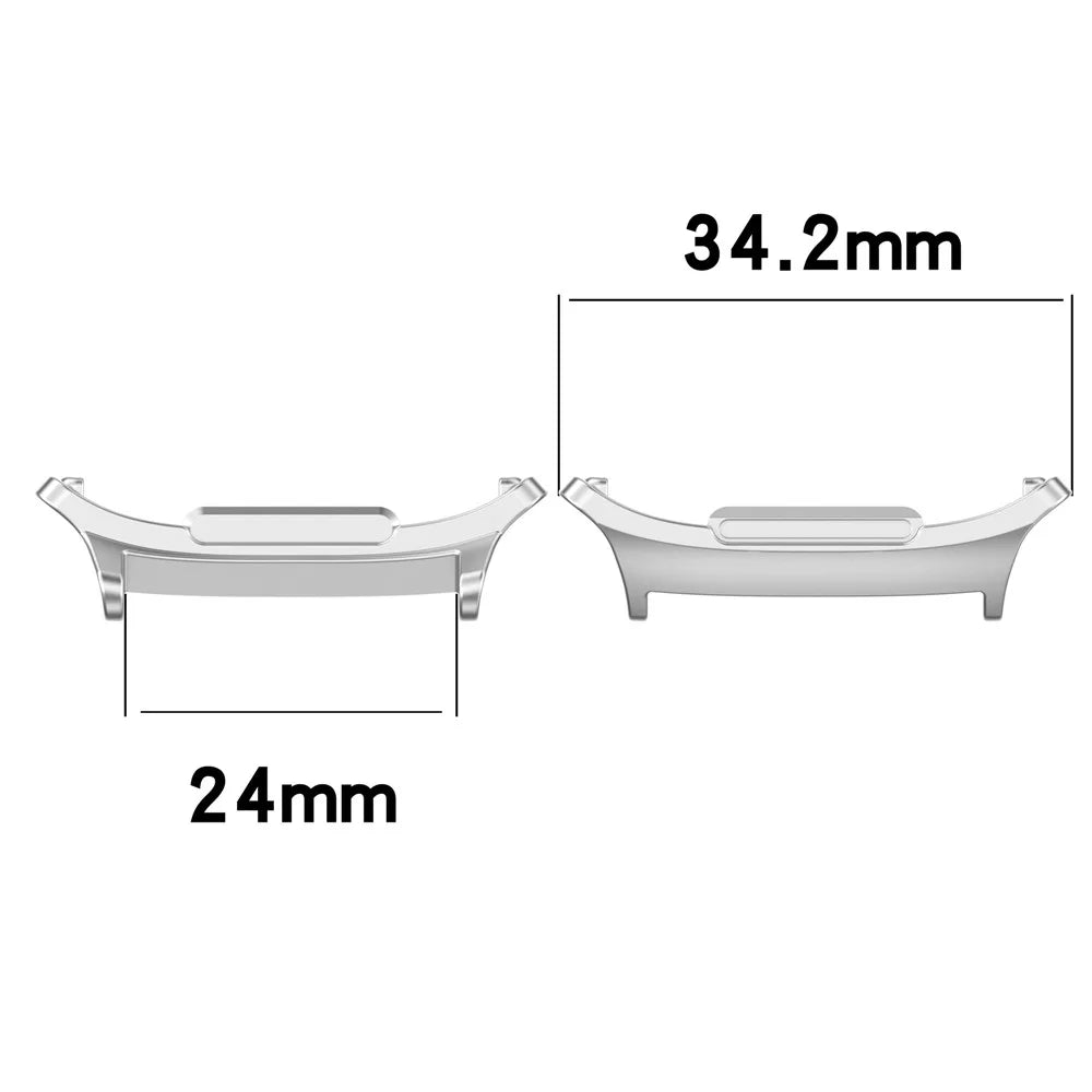 1 Pair for Samsung Galaxy Watch Ultra 47mm Watch Strap Stainless Steel Connector 20mm Band Adapter - Silver - 3