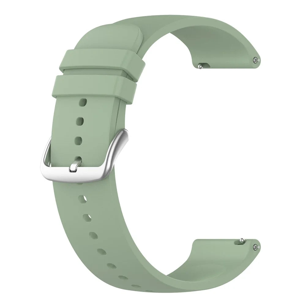 KALEBOL 20mm Silicone Strap for Huawei Watch GT 3 42mm / GT 3 Pro 43mm Round End Watch Band - Icy Lake Green - 1