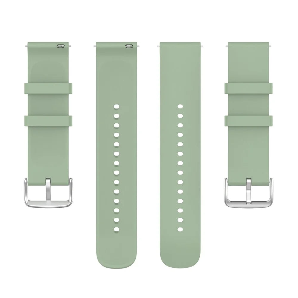 KALEBOL 20mm Silicone Strap for Huawei Watch GT 3 42mm / GT 3 Pro 43mm Round End Watch Band - Icy Lake Green - 2