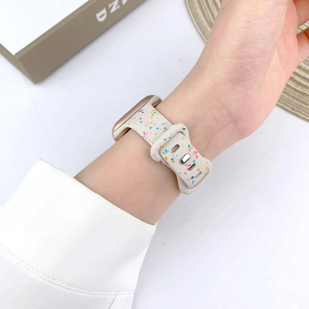 Strap for Apple Watch Ultra 3 2 1 49mm / Series 11 10 46mm / 9 8 7 45mm / SE3 SE2 SE 6 5 4 44mm / 3 2 1 42mm Silicone Band - Starlight - 4