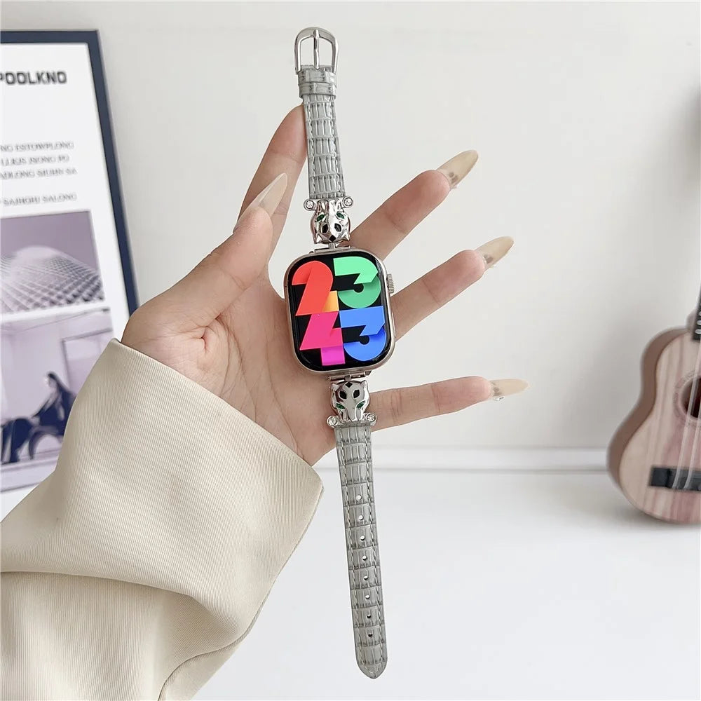 For Apple Watch Ultra 3 2 1 49mm / Series 11 10 46mm / 9 8 7 45mm / SE3 SE2 SE 6 5 4 44mm / 3 2 1 42mm Watchband - Silver / Grey - 5