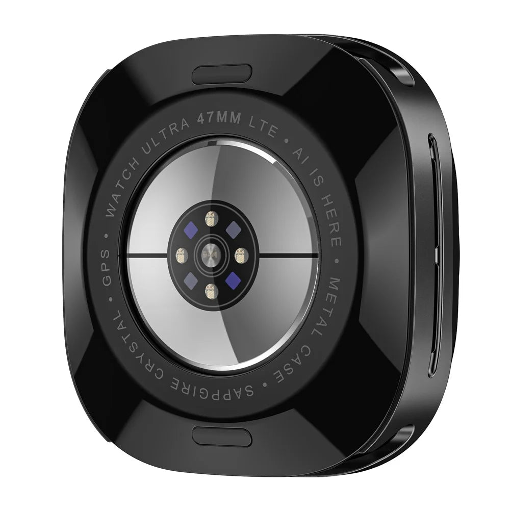 For Samsung Galaxy Watch Ultra (2025) 47mm / Ultra 47mm Watch Case Aluminum Alloy + PC Protective Cover - Black+White - 3