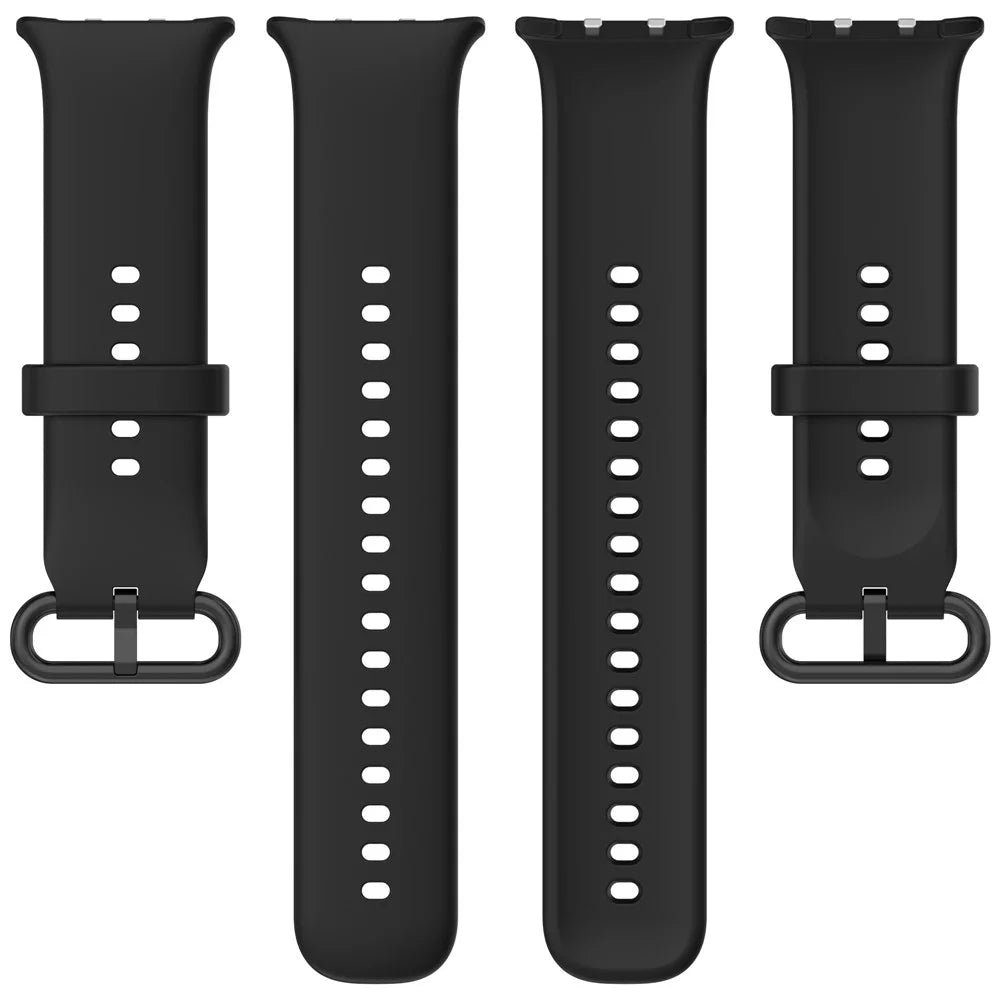 For Honor Watch 5 Silicone Band Adjustable Watch Strap Replacement Bracelet - Black - 5