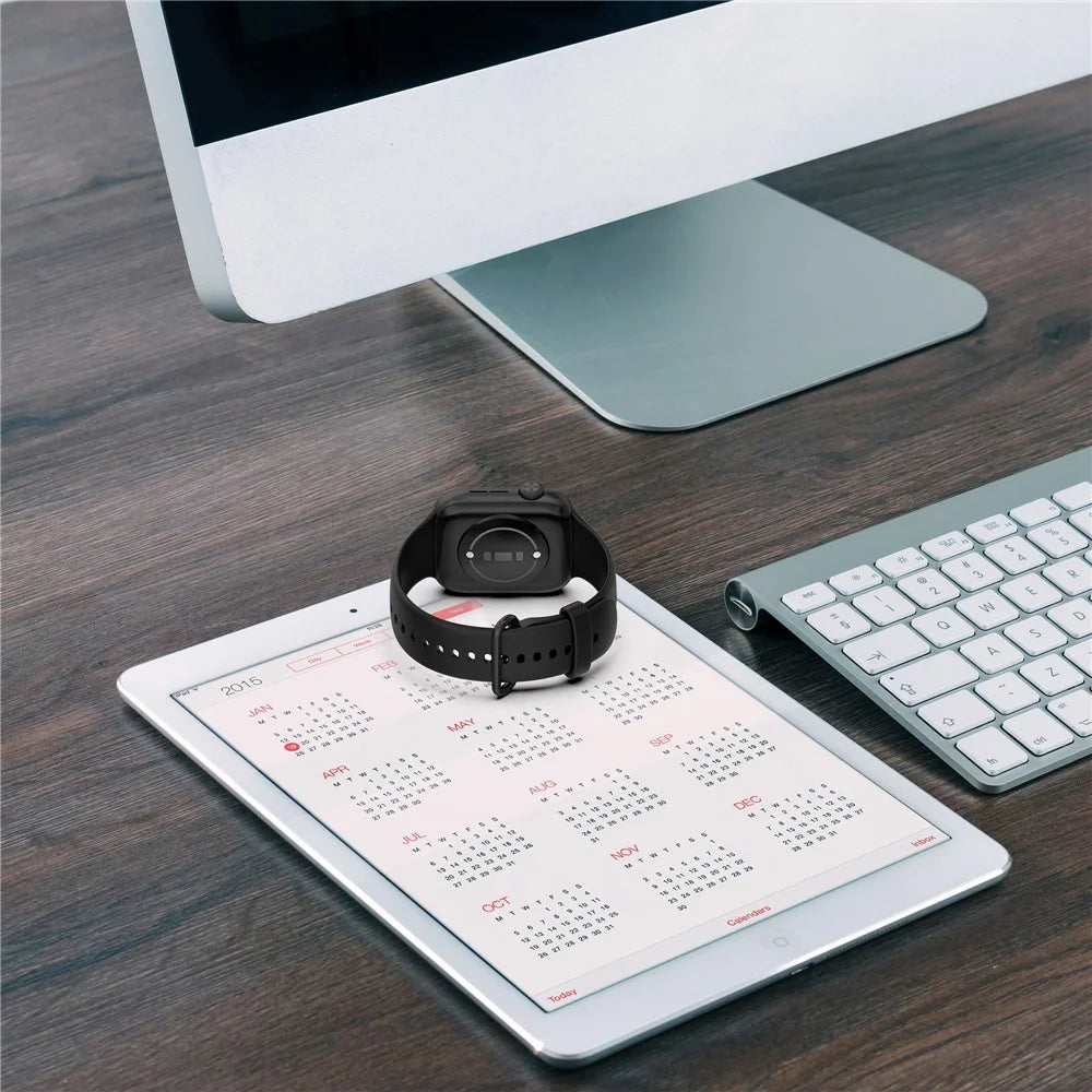 For Honor Watch 5 Silicone Band Adjustable Watch Strap Replacement Bracelet - Black - 6