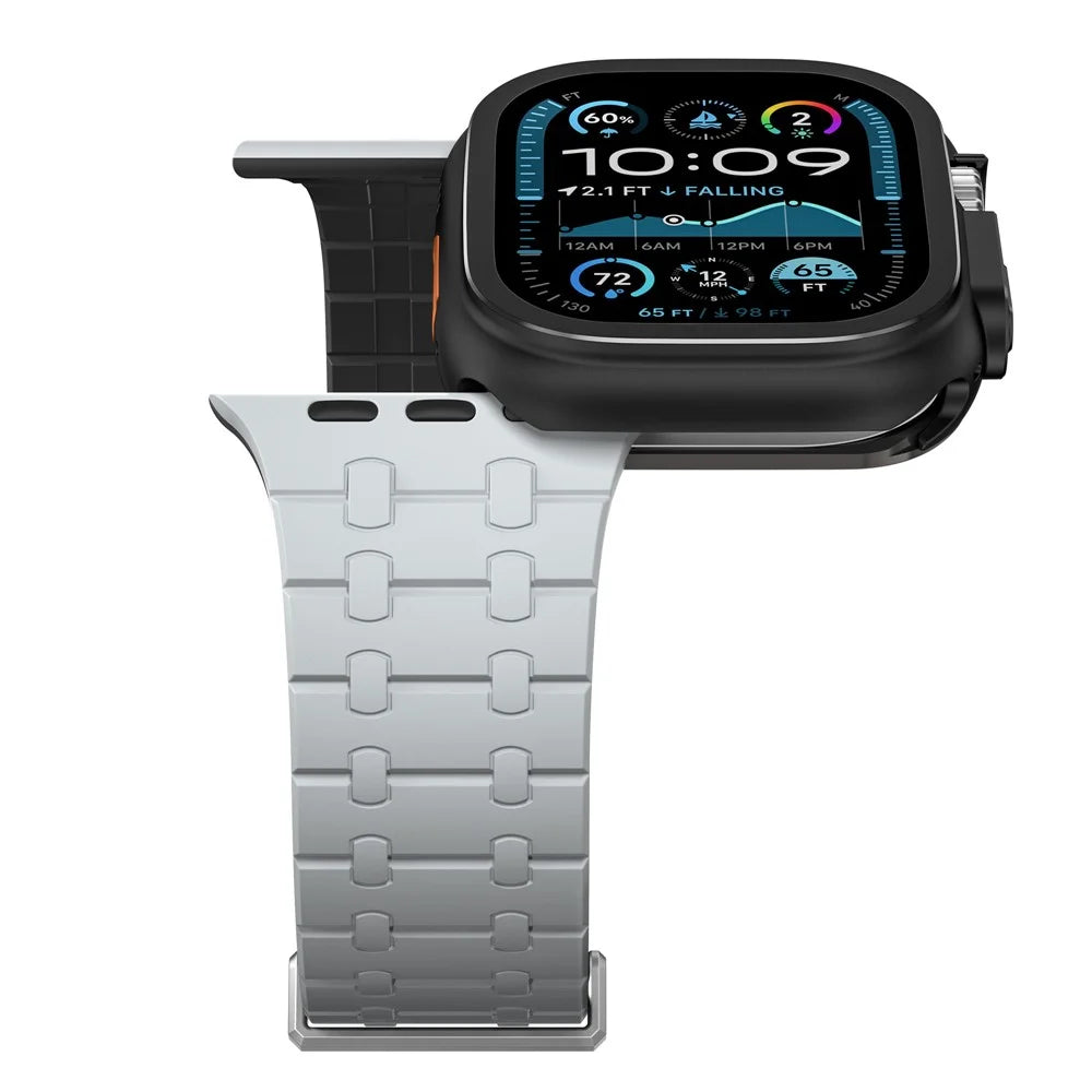 For Apple Watch Ultra 3 / Ultra 2 / Ultra 49mm Watch Case Zinc Alloy + PC Protective Cover - Black - 4