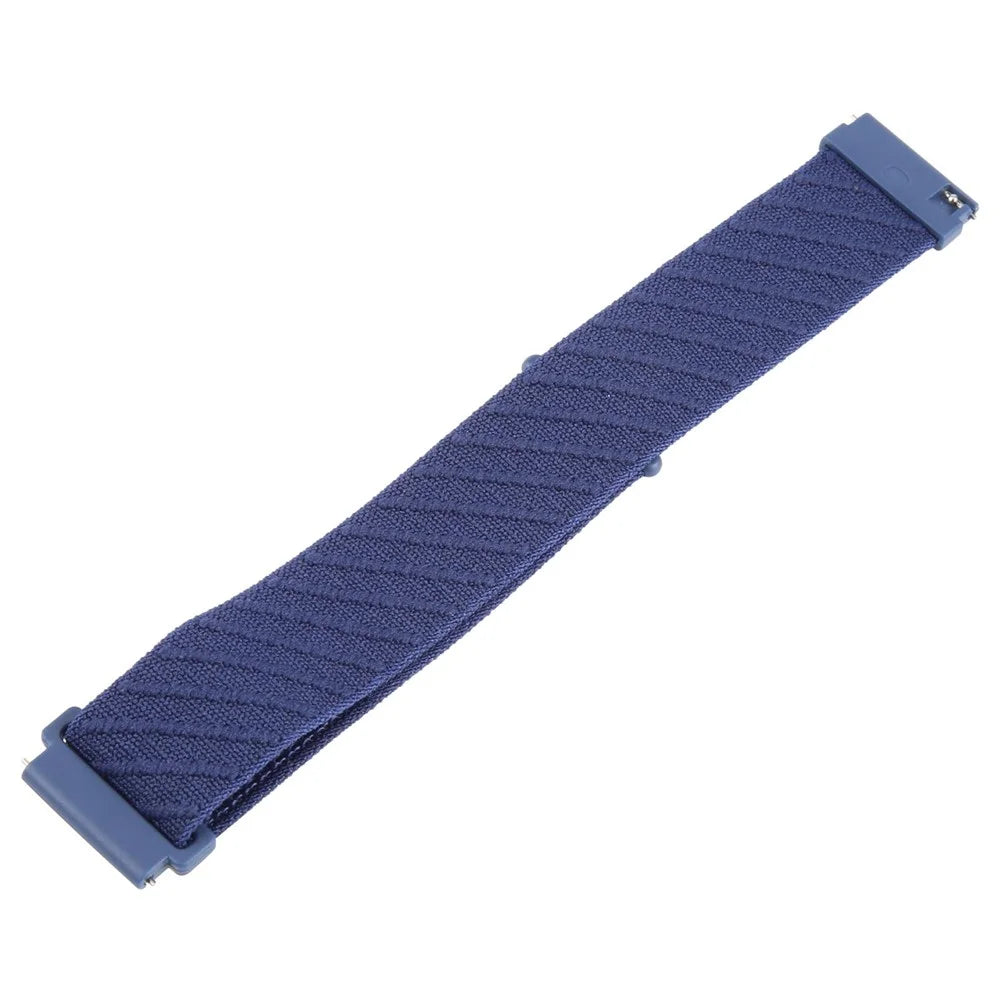 22mm Watch Band For Huawei Watch GT 5 Pro 46mm / GT 5 46mm / GT 4 46mm / Watch 4 / Samsung Galaxy Watch3 Nylon Loop Strap - Dark Blue - 4