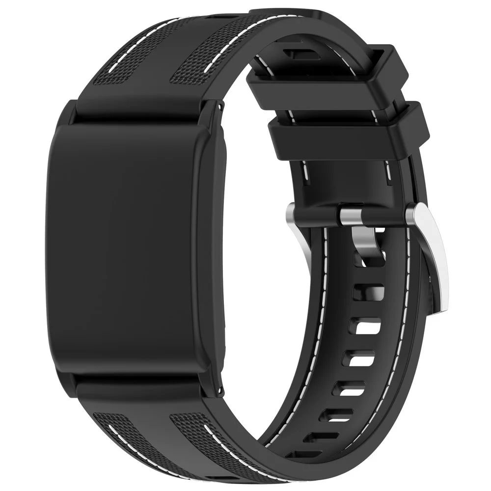For WHOOP WHOOP 5.0 / 5.0 LIFE MG / 5.0 Peak / 5.0 One / 4.0 / 3.0 Fitness Tracker Wrist Strap Silicone Nylon Band with Protective Case - Black - 2