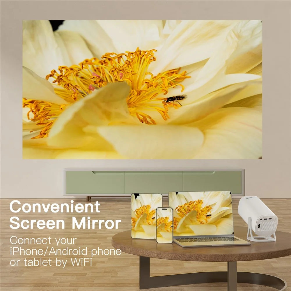S40 Ultra Portable Projector Android Gaming Projector LED 1024x600P 120 ANSI Lumens 30-100 Inch Screen - US Plug - 7