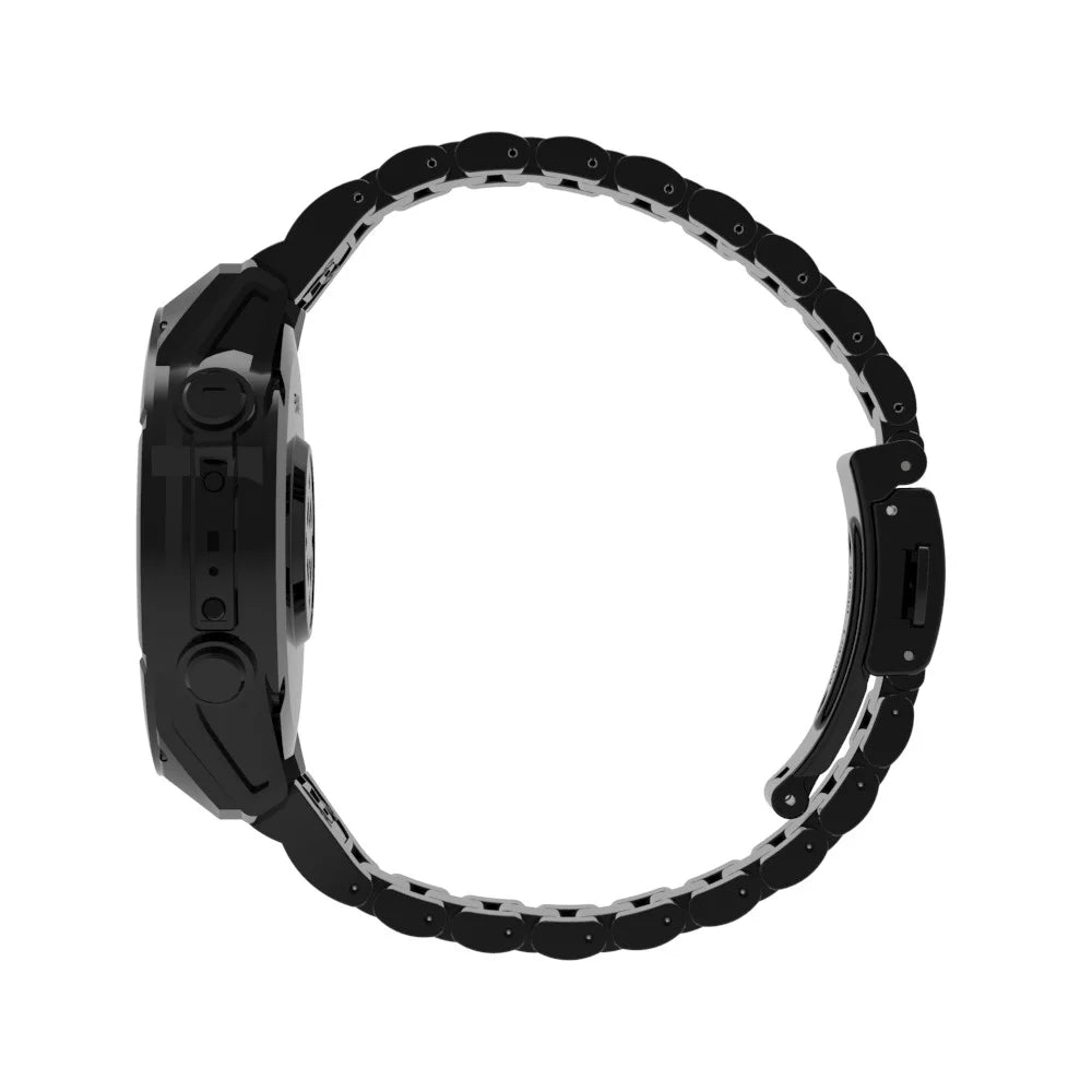 QuickFit 22mm Watch Band For Garmin Fenix 7 Pro 47mm / 7 / 6 Pro / 6 Plastic Three-Bead Wrist Strap - Black - 3
