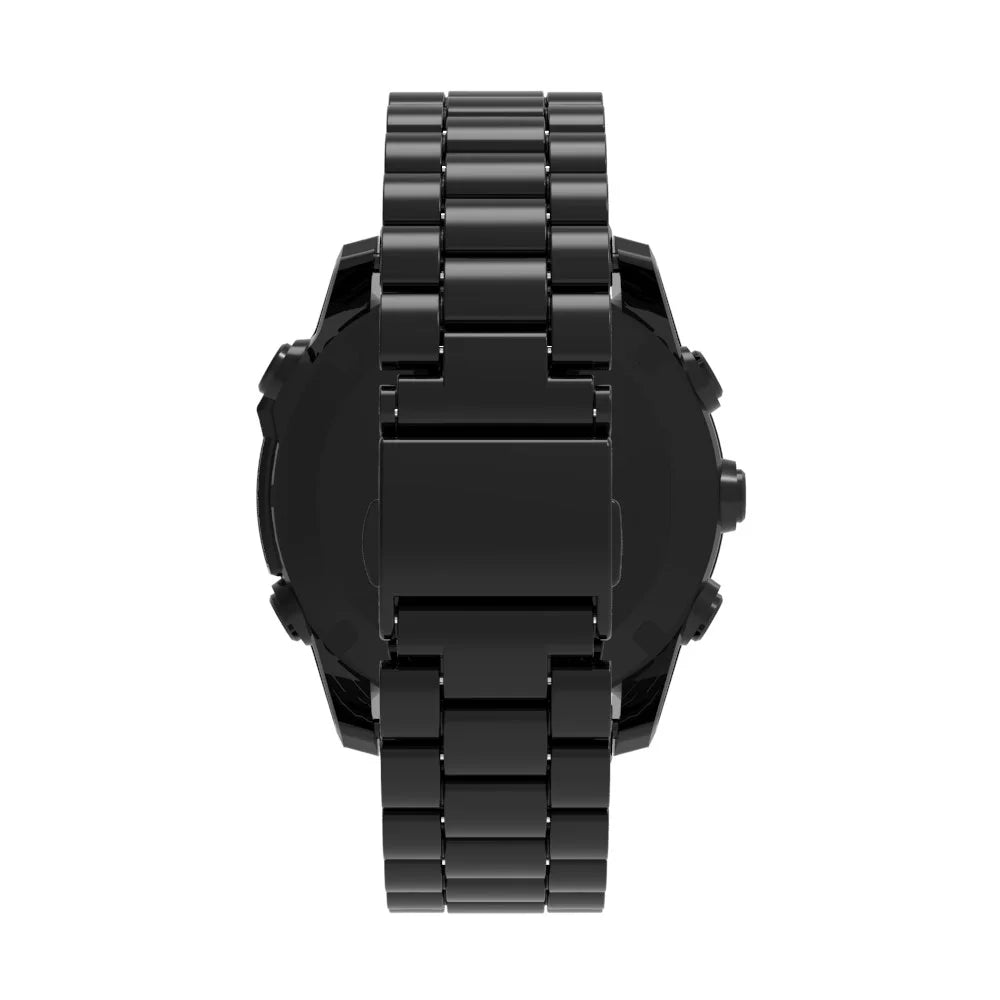 QuickFit 26mm Watch Band For Garmin Fenix 7X Pro 51mm / 7X / 6X Pro / 6X Plastic Three-Bead Wrist Strap - Black - 4