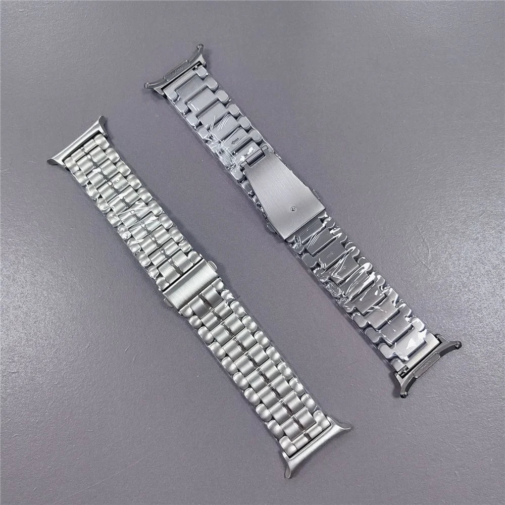 For Samsung Galaxy Watch Ultra2 47mm / Watch Ultra (2025) 47mm / Watch Ultra 47mm Semicircular Design Watch Band Titanium Alloy 5-Bead Wrist Strap - Black - 5