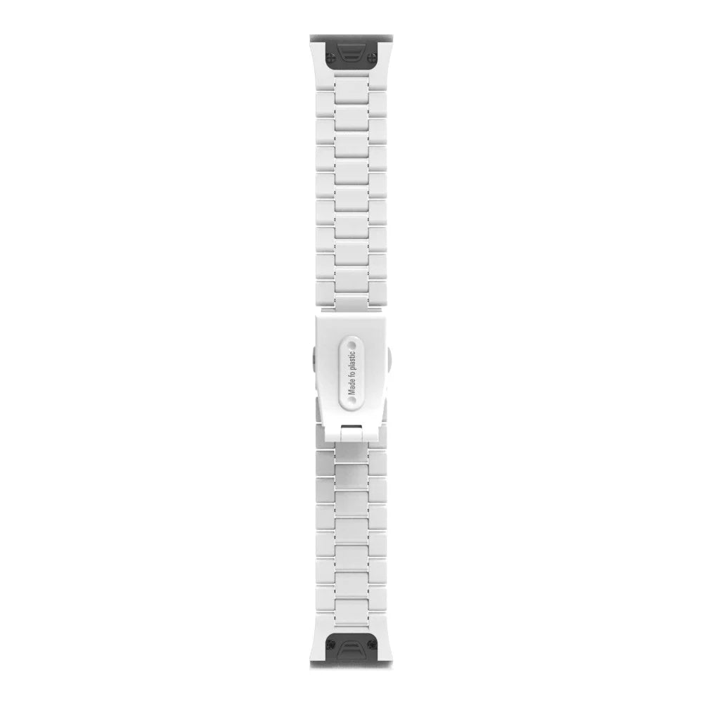 26mm Watch Band for Garmin Fenix 8 51mm / Enduro 3 / Enduro 2 Plastic 3-Bead Wrist Strap - White - 5