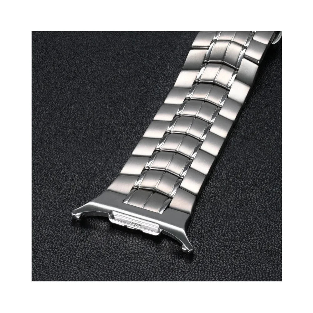 Watch Strap for Samsung Galaxy Watch8 44mm / 40mm / Watch8 Classic 46mm Butterfly Buckle Titanium Alloy Wrist Band - Silver - 5
