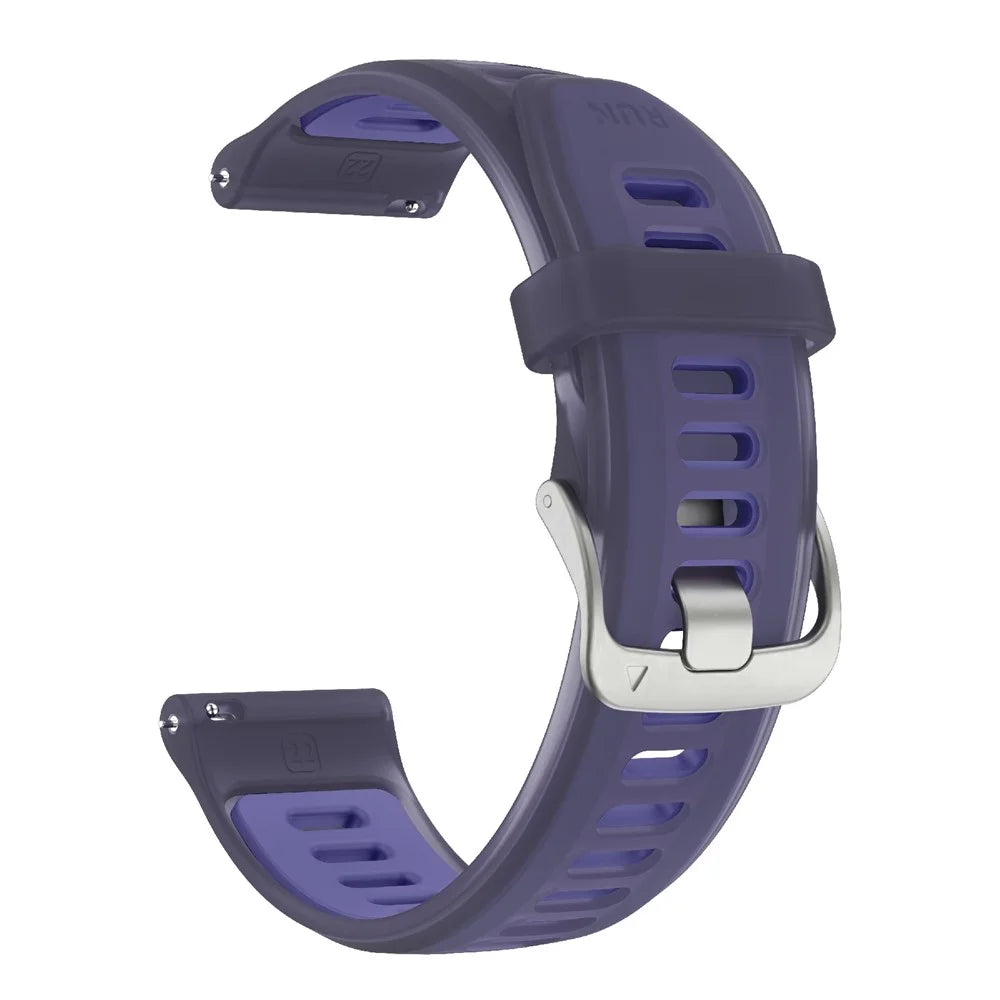18mm Silicone Watch Band for Huawei Watch GT 5 41mm / GT 4 41mm / Garmin Venu 3S Transparent Wrist Strap - Purple - 4