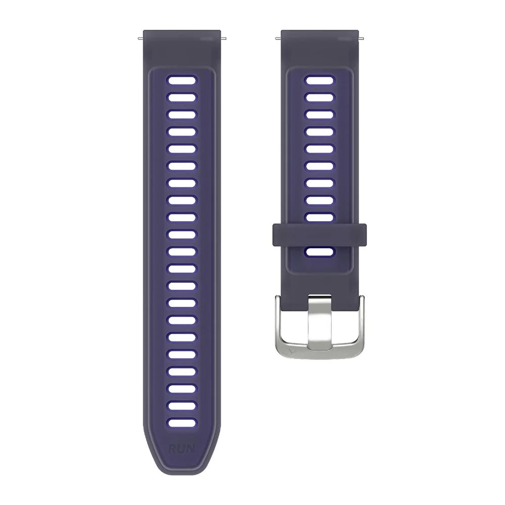 18mm Silicone Watch Band for Huawei Watch GT 5 41mm / GT 4 41mm / Garmin Venu 3S Transparent Wrist Strap - Purple - 5