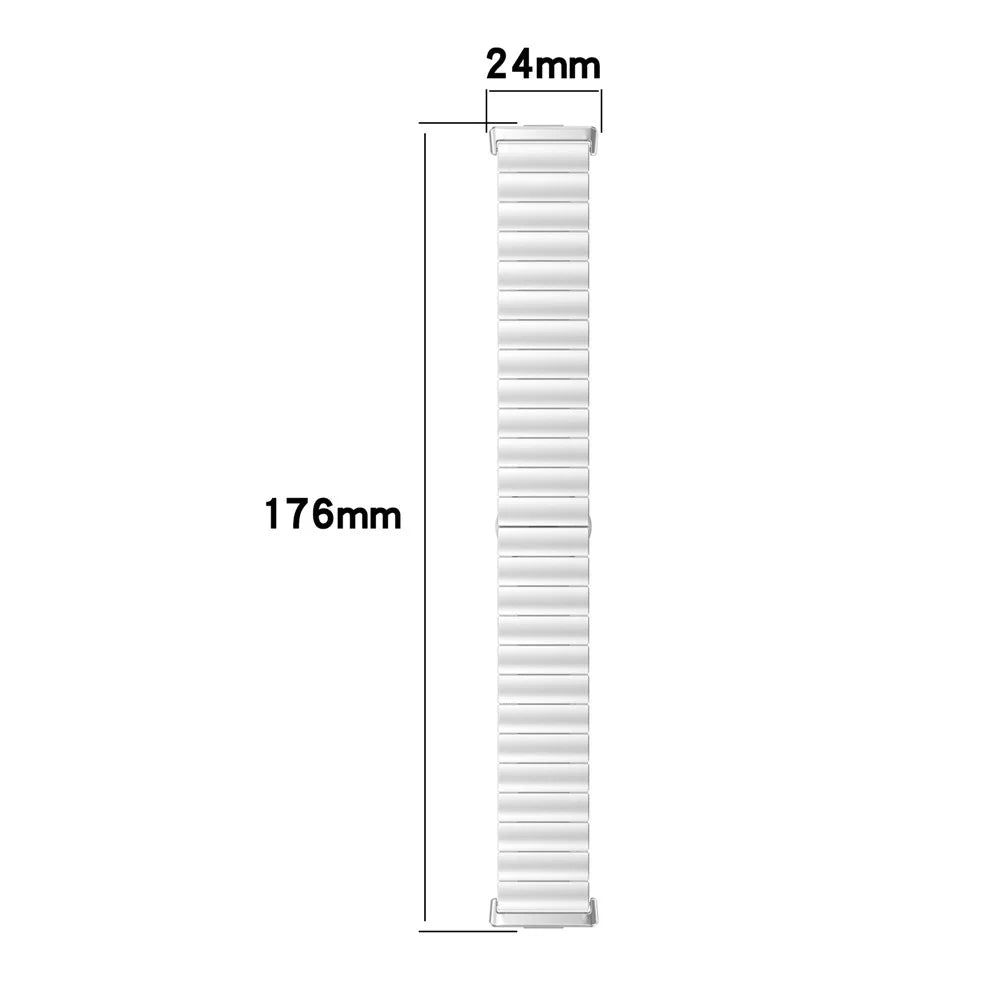 Stainless Steel Watch Band For Huawei Watch Fit 4 / Fit 4 Pro Wrist Strap with Splite Butterfly Clasp - Rose Gold - 4