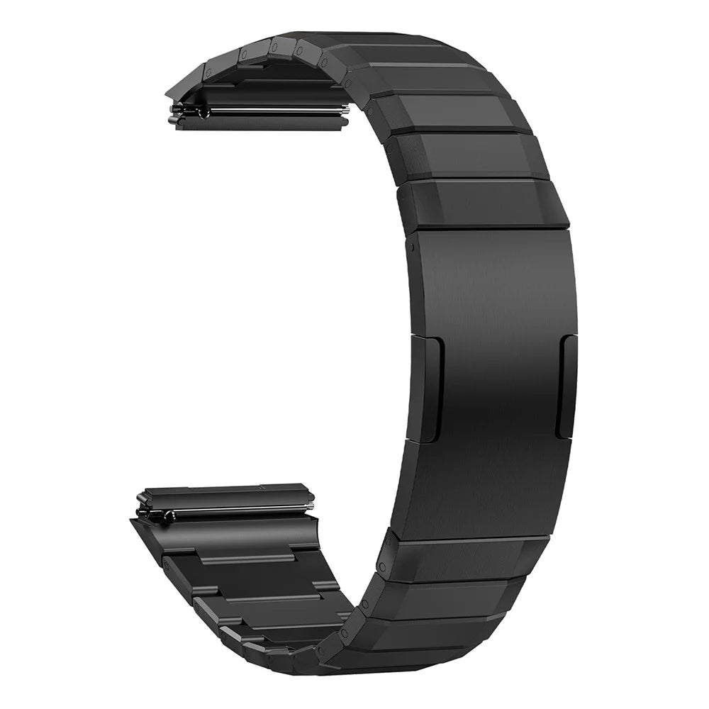 For Huawei Watch GT 6 Pro 46mm Titanium Alloy Strap Bamboo Joint Watch Band - Black - 1