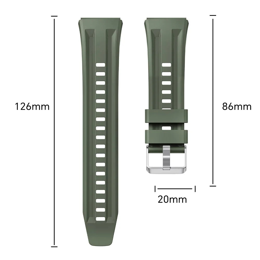 Quick Release Watch Band for Huawei Watch GT 6 Pro 46mm Dual Slot Silicone Sports Strap - Pink - 5