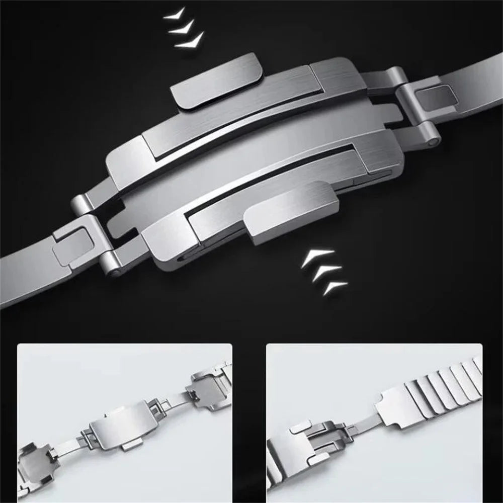 For vivo Watch GT 2 / iQOO Watch GT 2 Replacement Strap 1-Bead Titanium Alloy Watch Band - Silver - 4