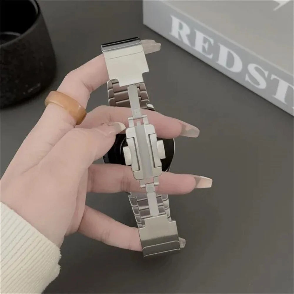 1-Bead Stainless Steel Strap for vivo Watch GT / iQOO Watch GT Replacement Watch Band - Silver - 6