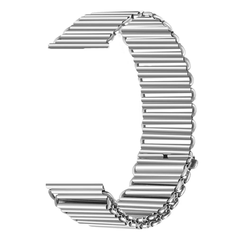 Watch Band For Suunto 9 / 9 Baro / Spartan Sport Slingshot Buckle Loop Strap - Silver - 2
