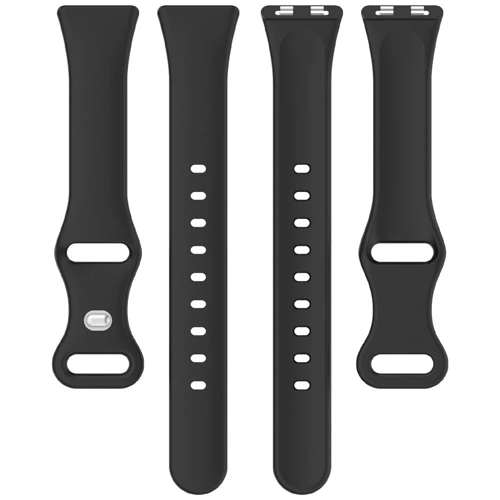 Silicone Watch Band for Huawei Band 11 / 11 Pro / 11 NFC Wristband Multi-Hole Adjustable Replacement - Black - 3