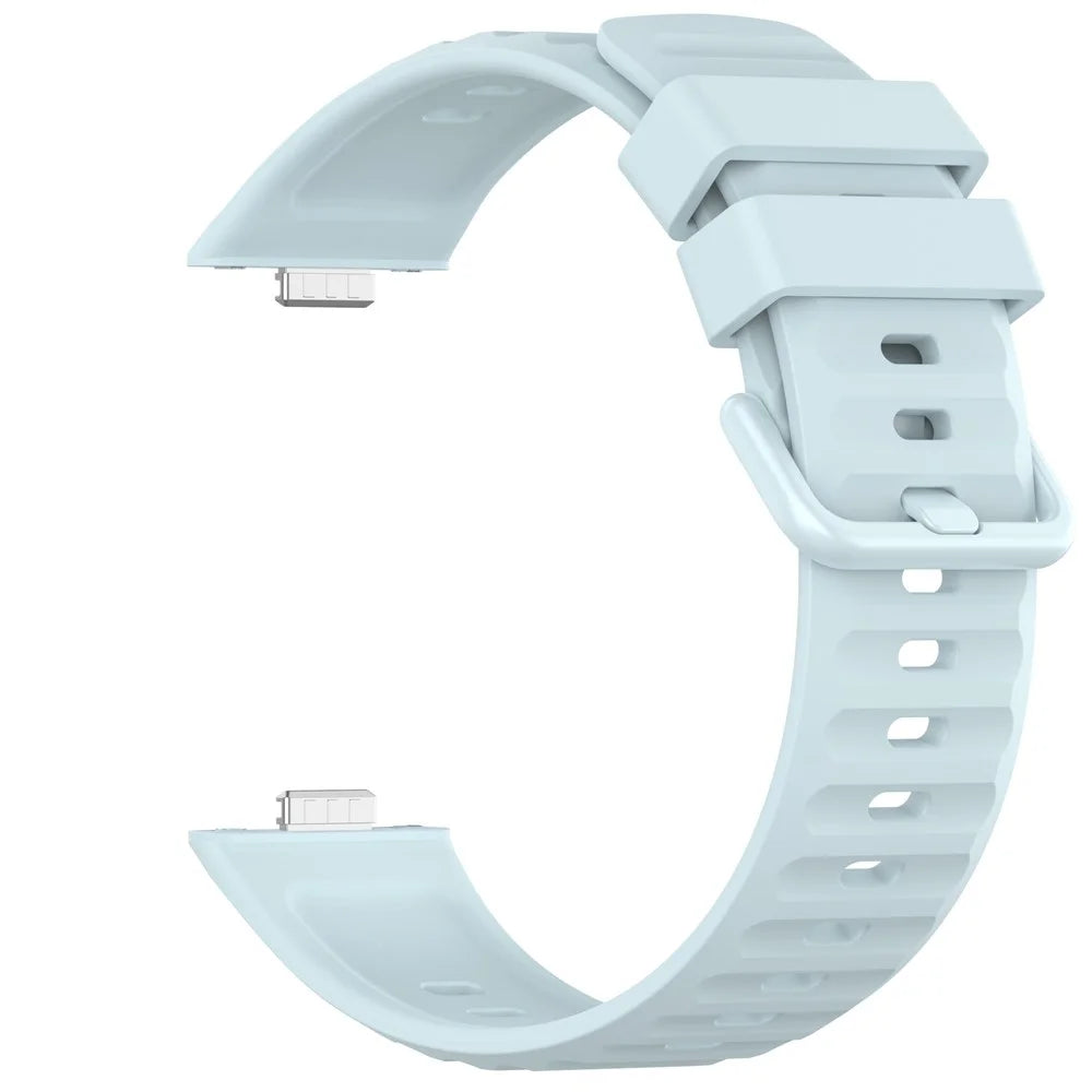 Silicone Strap for Huawei Watch Fit 5 / Fit 5 Pro / Fit 4 / Fit 4 Pro / Fit 3 , Sport Band Adjustable Wristband - Baby Blue - 4