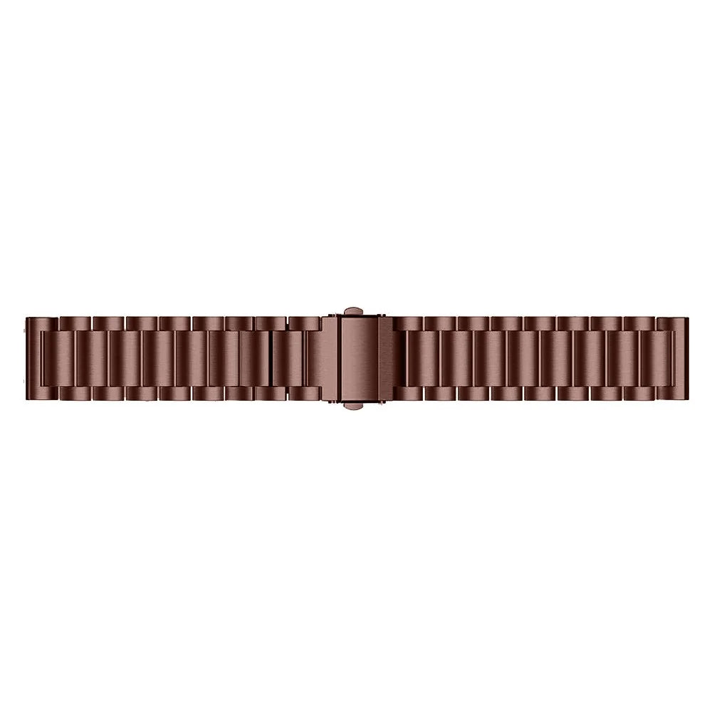 For Garmin Vivomove 3/Garminmove 3 20mm Quick Release Watchband Stainless Steel Watch Strap Business Watch Band - Bronze - 3