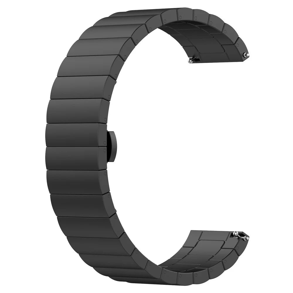 For Huawei Watch Fit Mini 16mm Stainless Steel Watchband Smart Watch Strap Replacement - Black - 4