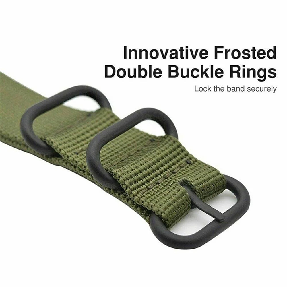For Huami Amazfit T-Rex / T-Rex Pro / Ares Watch Strap with Buckle Nylon Watch Band Universal 22mm Quick Release Watchband - Green - 5
