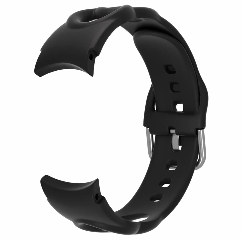For Samsung Galaxy Watch 5 40mm / 44mm / 5 Pro 45mm Quick Release Watch Strap Set Silicone Hollow Watch Band 20mm Replacement Watchband - Black - 4