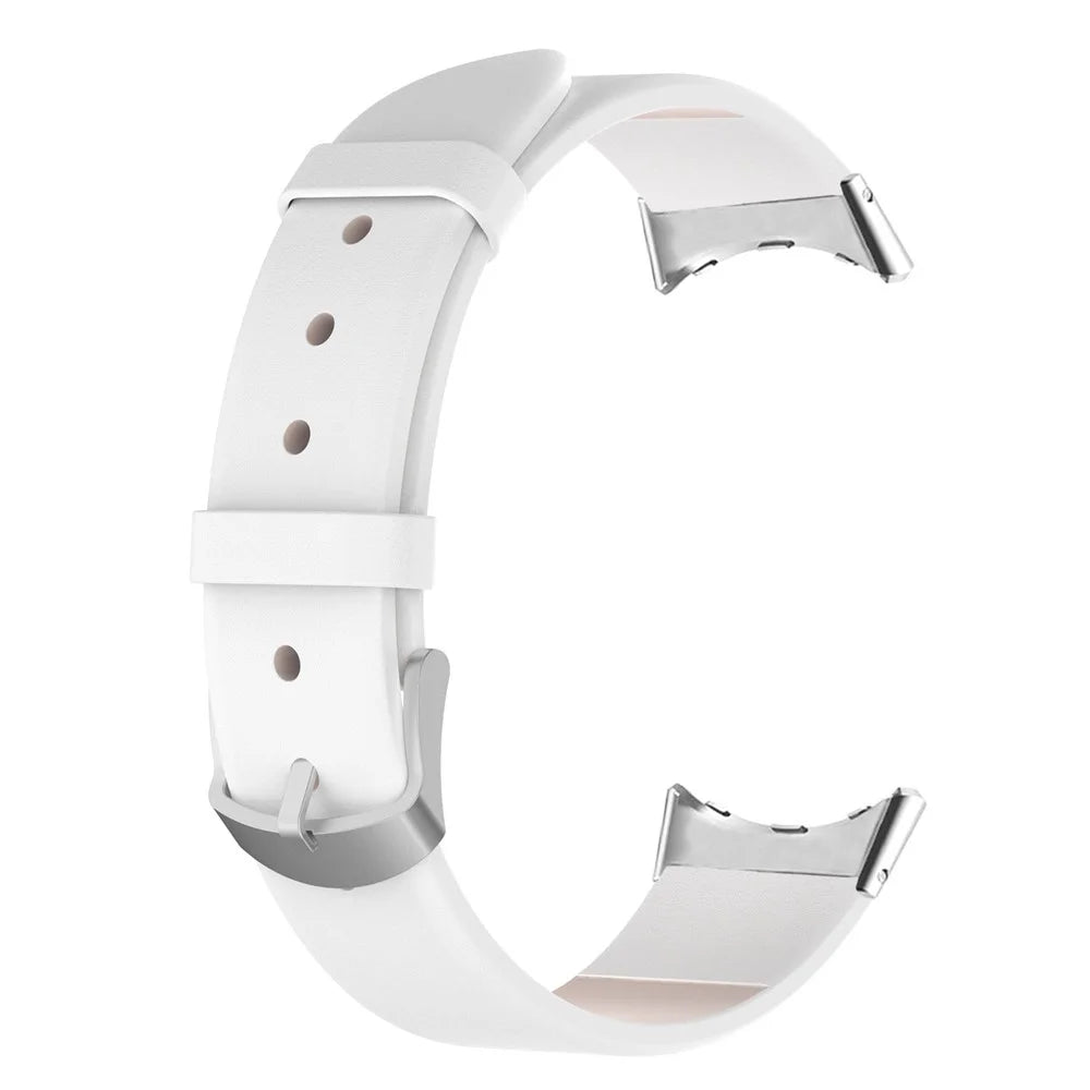 For Google Pixel Watch 4 41mm / Watch 3 41mm / Watch 2 / Watch PU Leather Replacement Watch Band Adjustable Wrist Strap Bracelet - White - 2