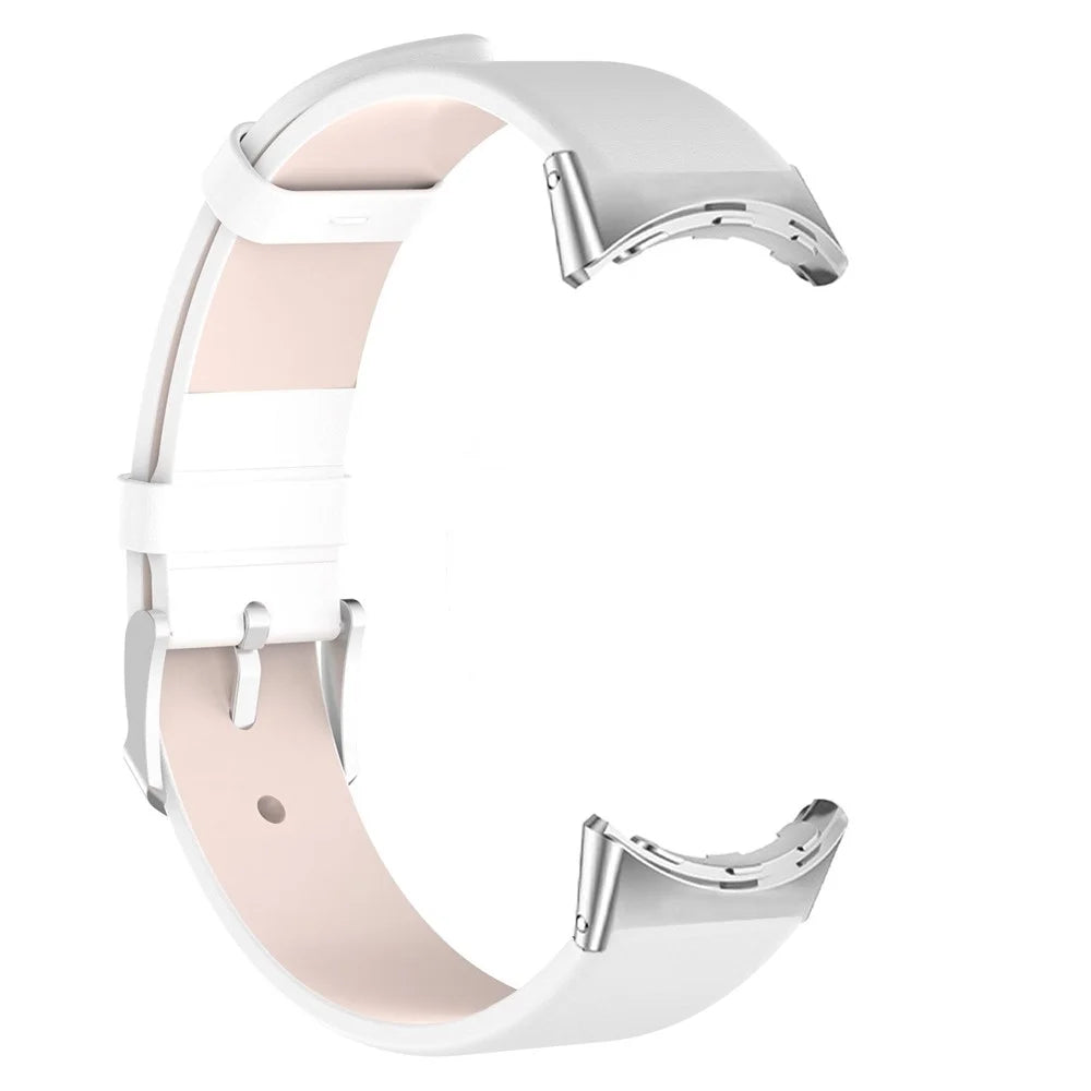 For Google Pixel Watch 4 41mm / Watch 3 41mm / Watch 2 / Watch PU Leather Replacement Watch Band Adjustable Wrist Strap Bracelet - White - 4