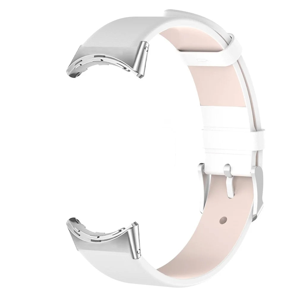 For Google Pixel Watch 4 41mm / Watch 3 41mm / Watch 2 / Watch PU Leather Replacement Watch Band Adjustable Wrist Strap Bracelet - White - 5