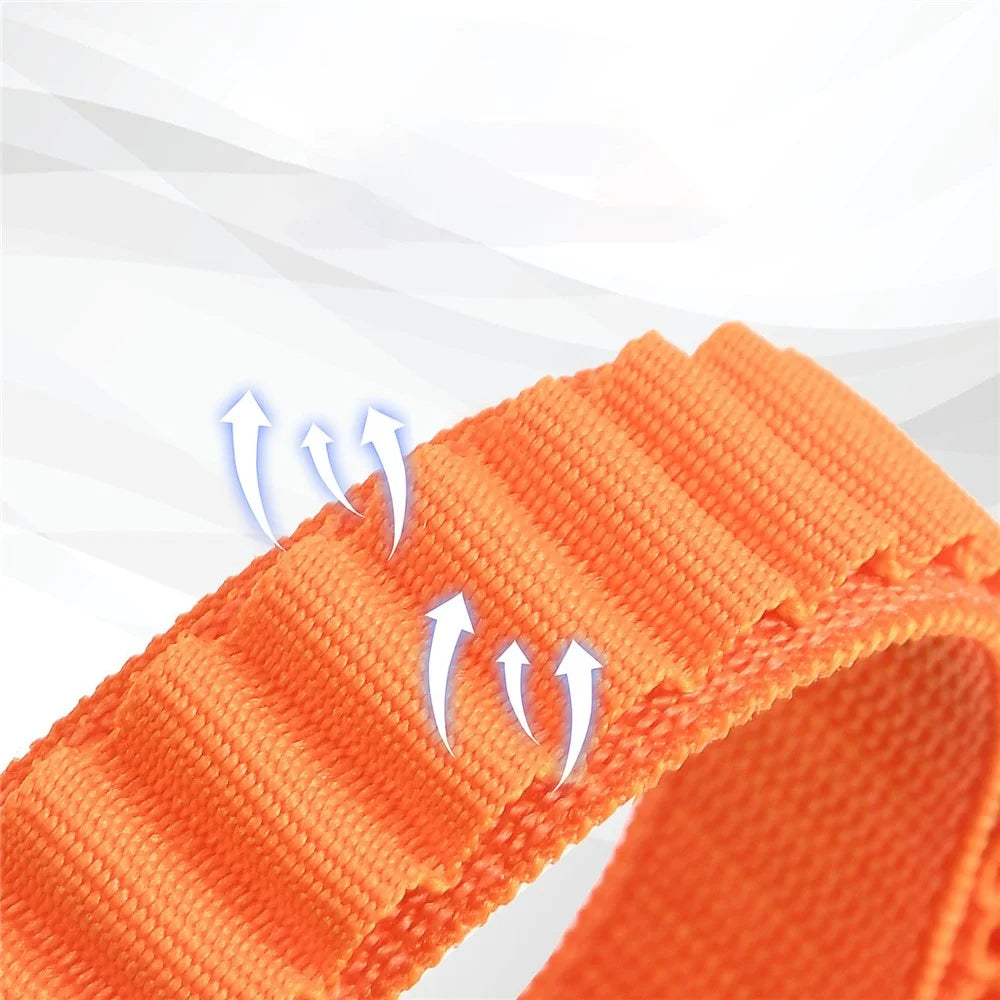 For Xiaomi Mi Band 3 / Band 4 / Band 5 / Band 6 / Band 7 Alpine Loop Nylon Watch Band G-hook Adjustable Sport Strap - Rainbow Color - 4