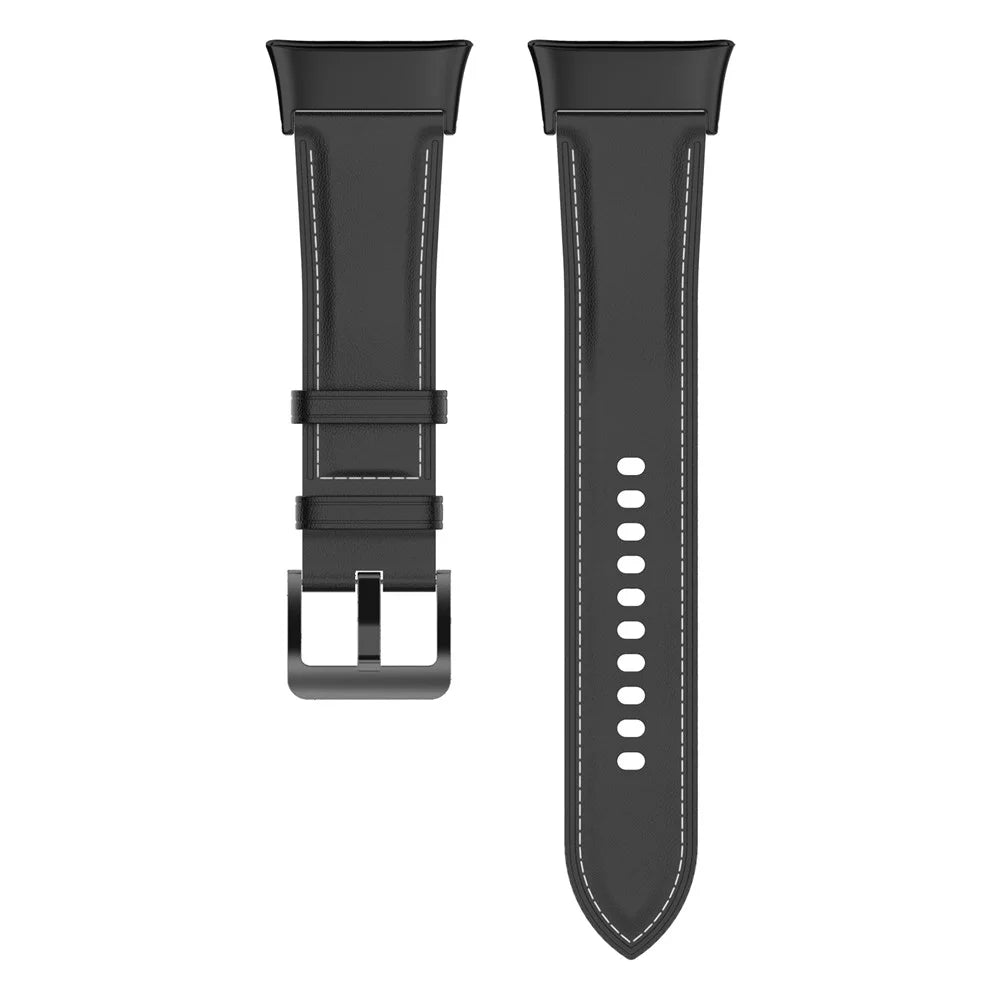 For Xiaomi Redmi Watch 3 Watch Band Genuine Cow Leather Adjustable Wrist Strap - Black - 2