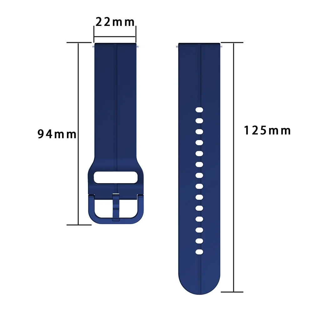 For Garmin Forerunner 265 / 255 / Vivoactive 4 / Venu 2 Silicone Watch Strap 22mm Watch Band with Square Buckle - Blackish Green - 6
