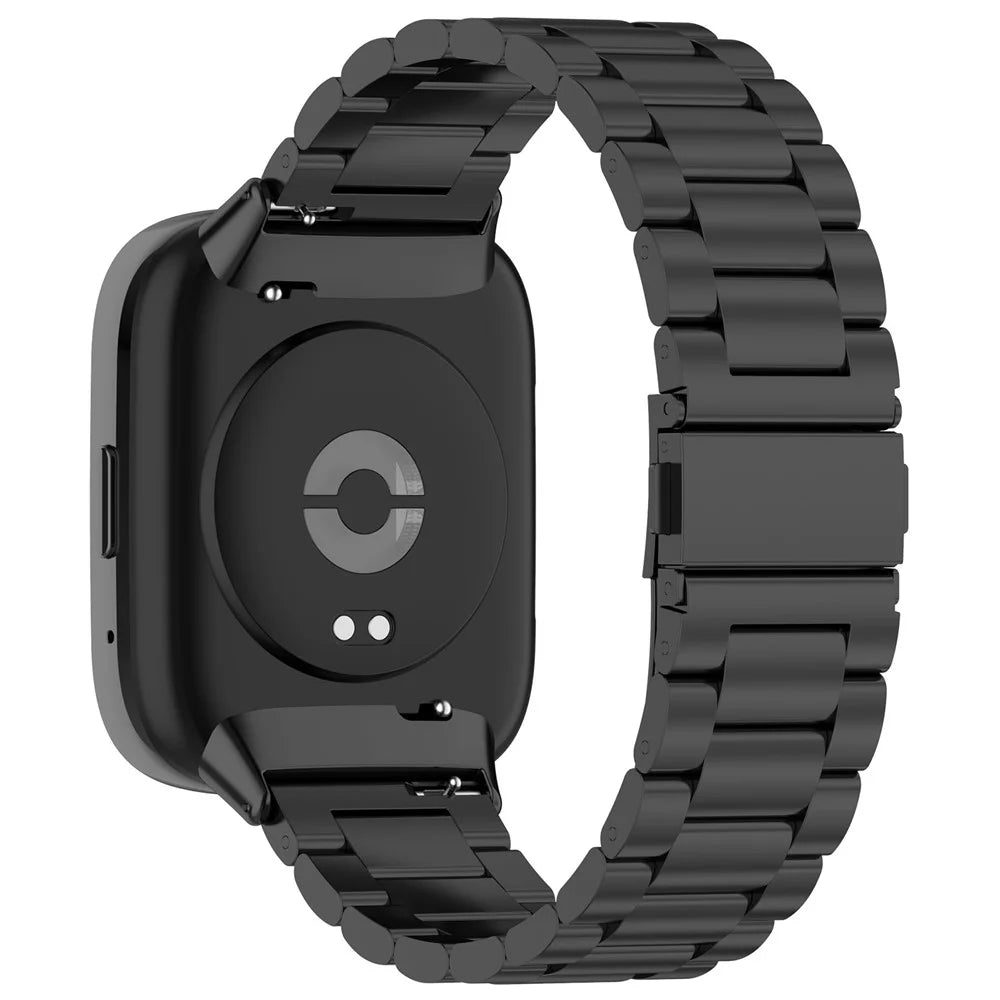 For Xiaomi Redmi Watch 3 Active / Watch 3 Lite Replacement Band Stainless Steel Watch Strap - Black - 1