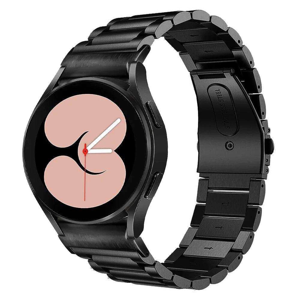 For Samsung Galaxy Watch6 / Watch6 Classic Stainless Steel Wrist Strap Quick Release Connector Metal Watch Band, Black - 2