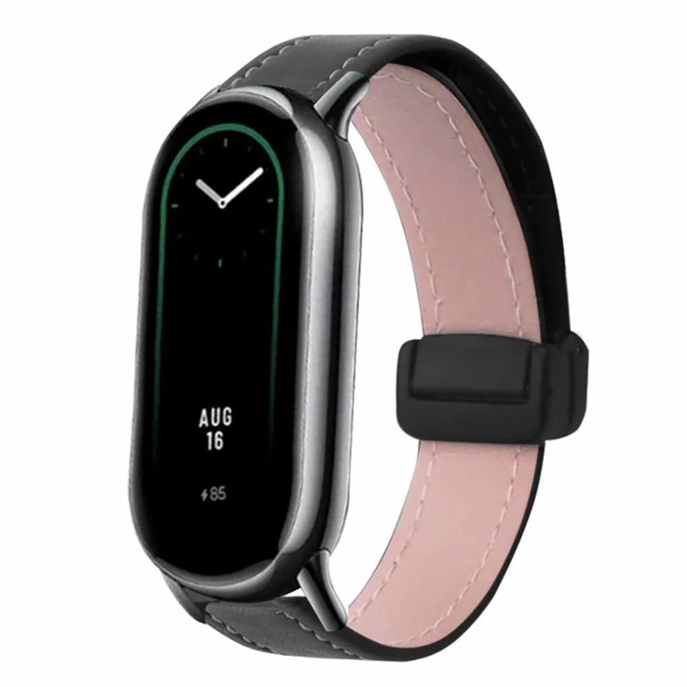 For Xiaomi Smart Band 9 NFC / 9 / 8 NFC / 8 Watch Band Folding Buckle Sport Strap with Black Connector - Black - 2