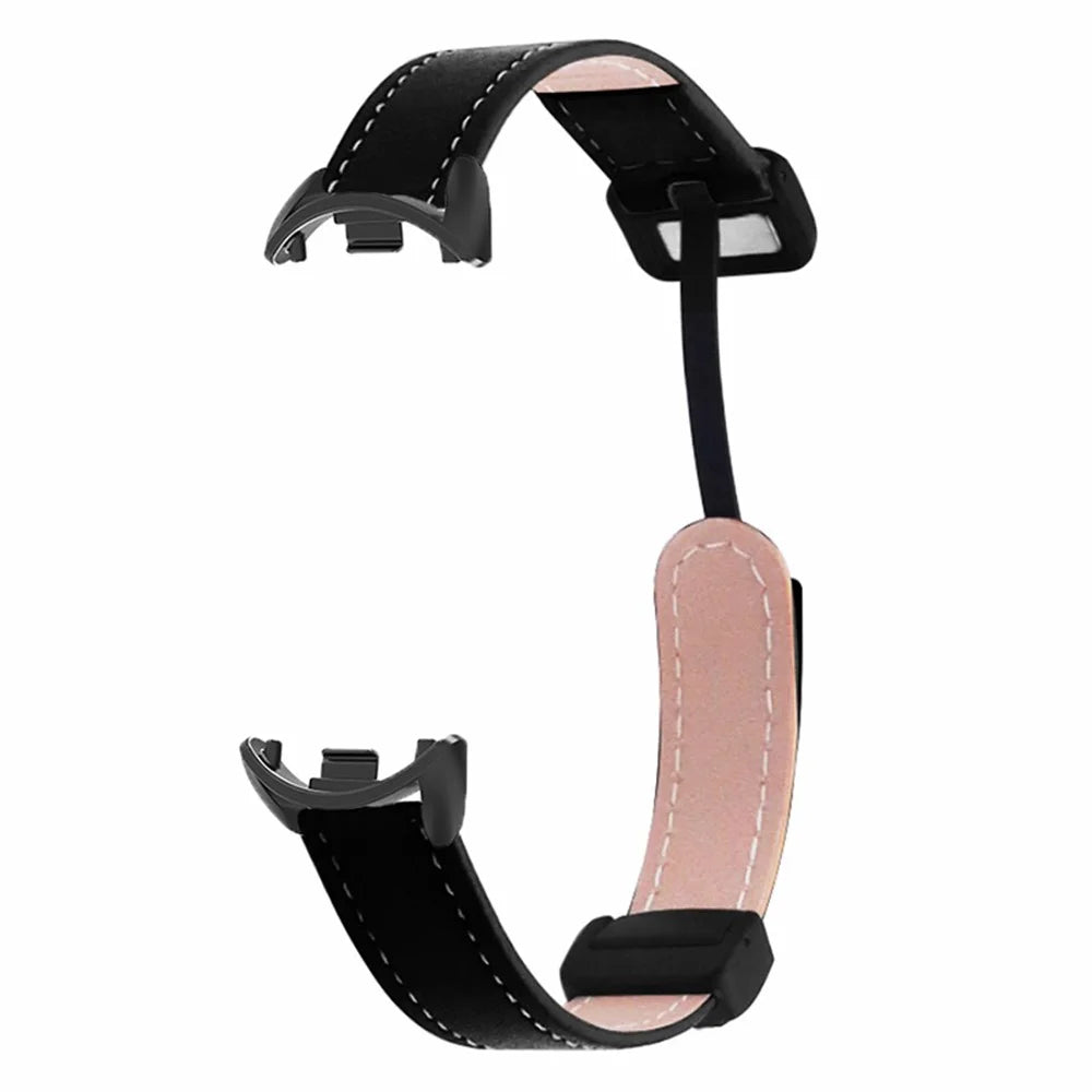 For Xiaomi Smart Band 9 NFC / 9 / 8 NFC / 8 Watch Band Folding Buckle Sport Strap with Black Connector - Black - 3