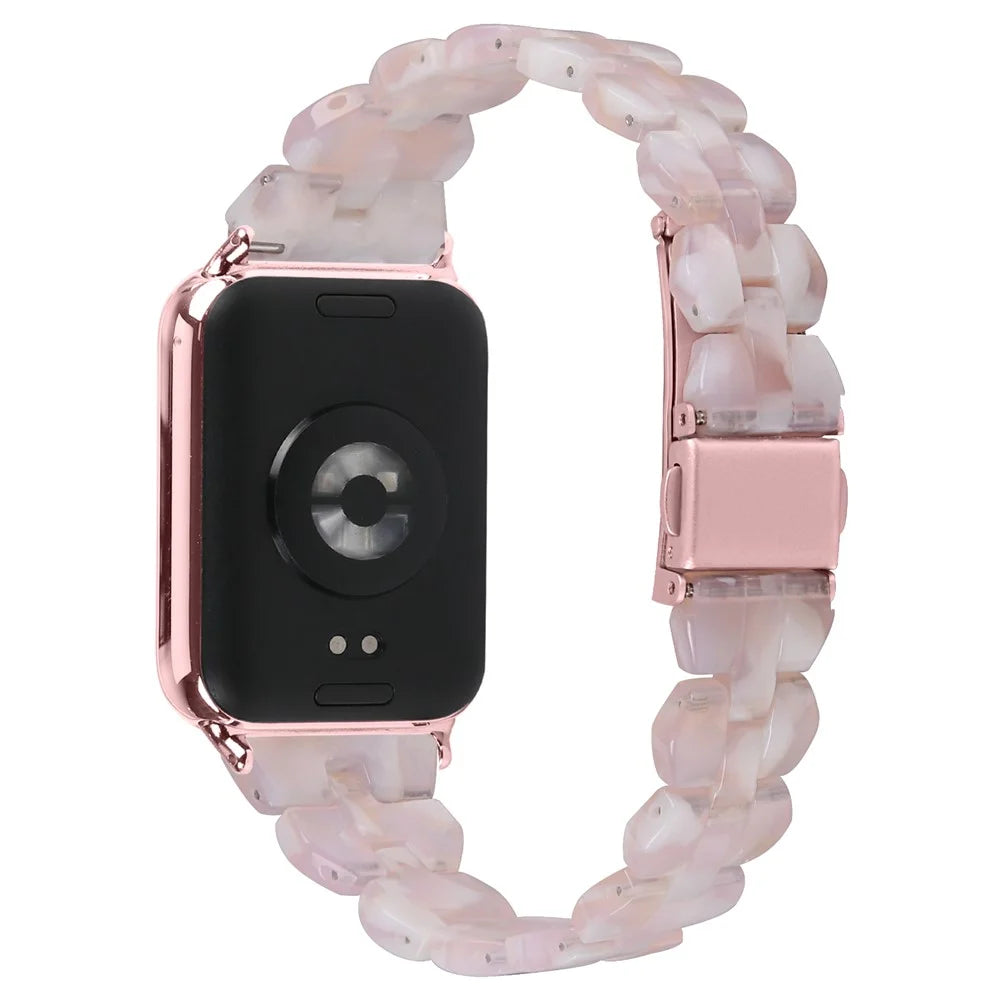 Bracelet Band for Xiaomi Smart Band 10 Pro / 9 Pro / 8 Pro / Redmi Watch 6 / 5 / 4 Rhombus Resin Watch Strap - Style A - 1
