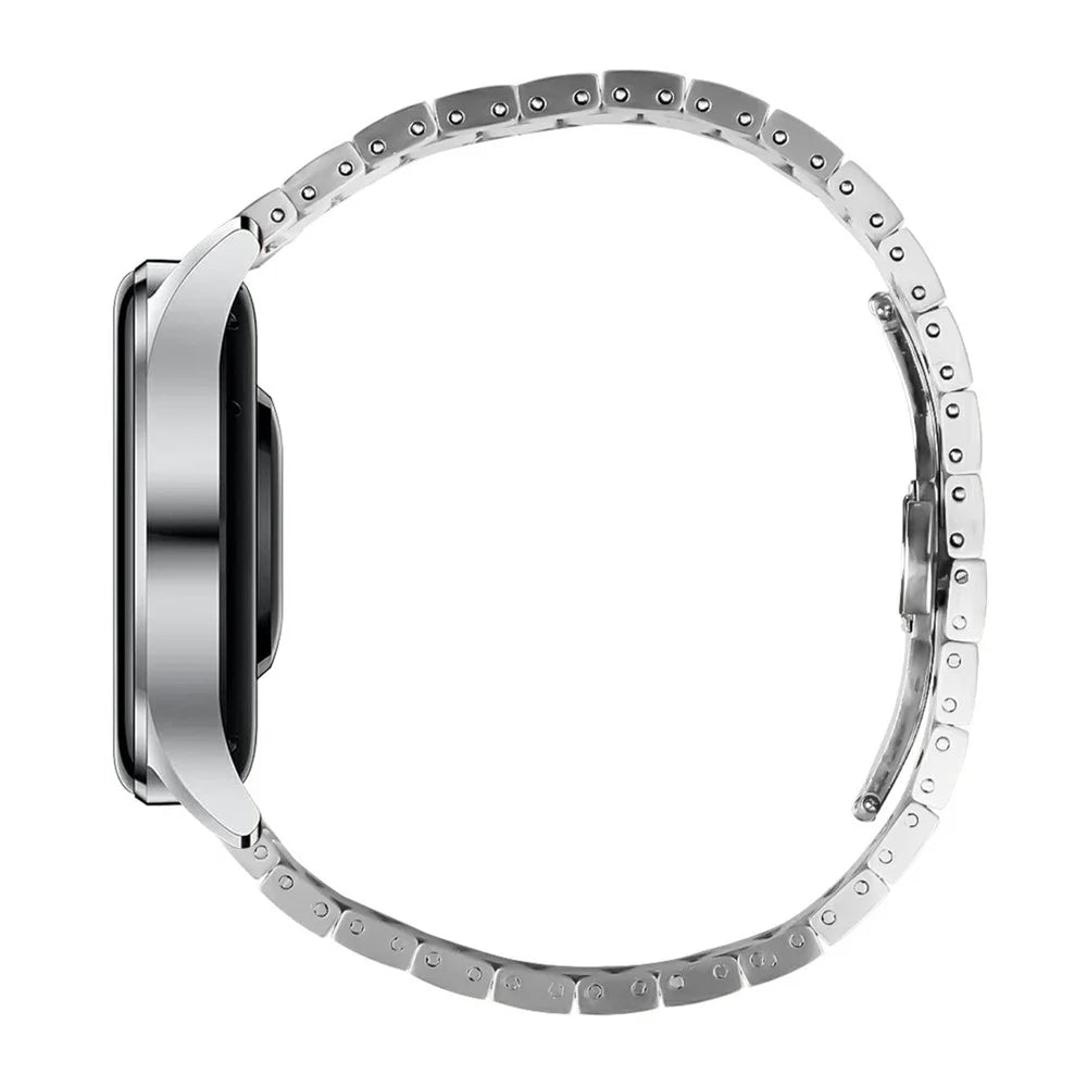 For Honor Watch GS Pro Stainless Steel Watch Band Butterfly Buckle Replacement Strap - Silver - 3