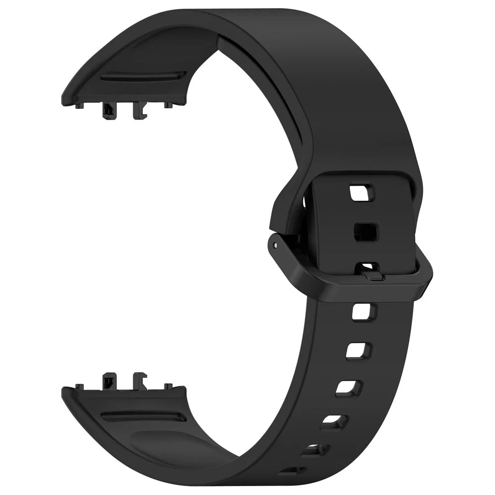 For Samsung Galaxy Fit3 Flexible Watch Strap Silicone Band Wrist Bracelet - Black - 2