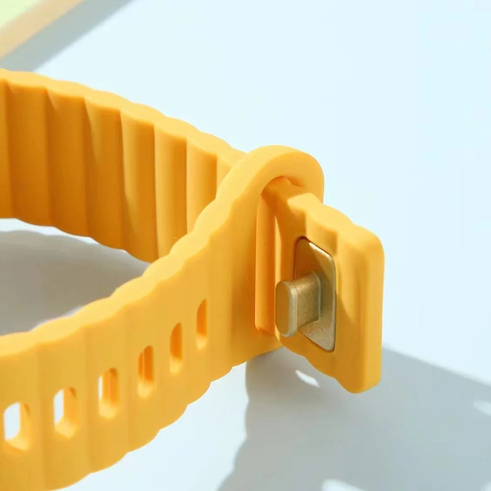 Strap For Apple Watch Series 11 10 42mm / 9 8 7 41mm / SE3 SE2 SE 6 5 4 40mm / 3 2 1 38mm Silicone Replacemnet Band - Black - 5