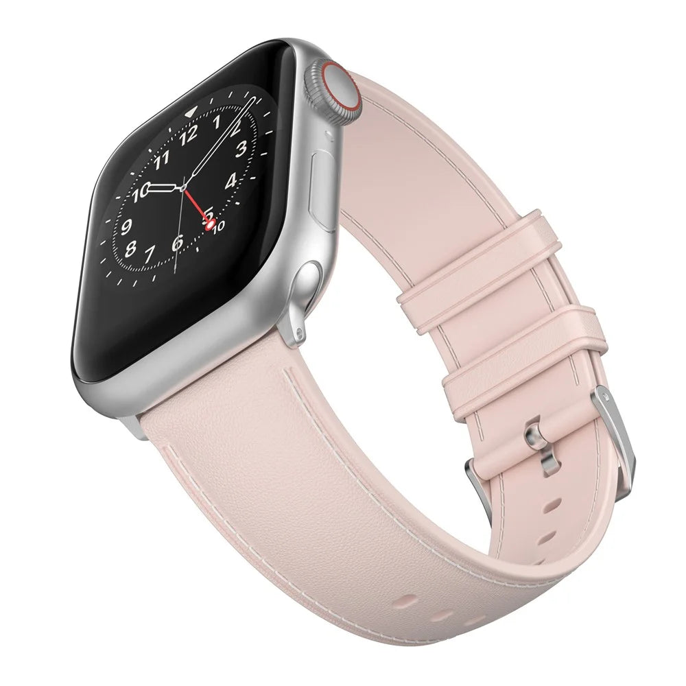 For Apple Watch Ultra 3 2 1 49mm / Series 11 10 46mm / 9 8 7 45mm / SE3 SE2 SE 6 5 4 44mm / 3 2 1 42mm TPU Band Strap - Pink - 4