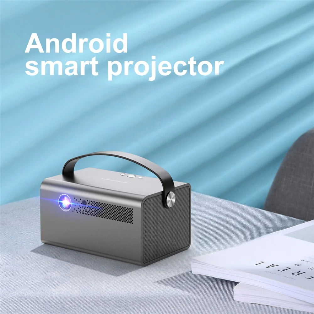 V7 Pro Home Theater Android 9.0 DLP Projector High Definition Projector Support 5G / 2.4G WiFi - US Plug - 4