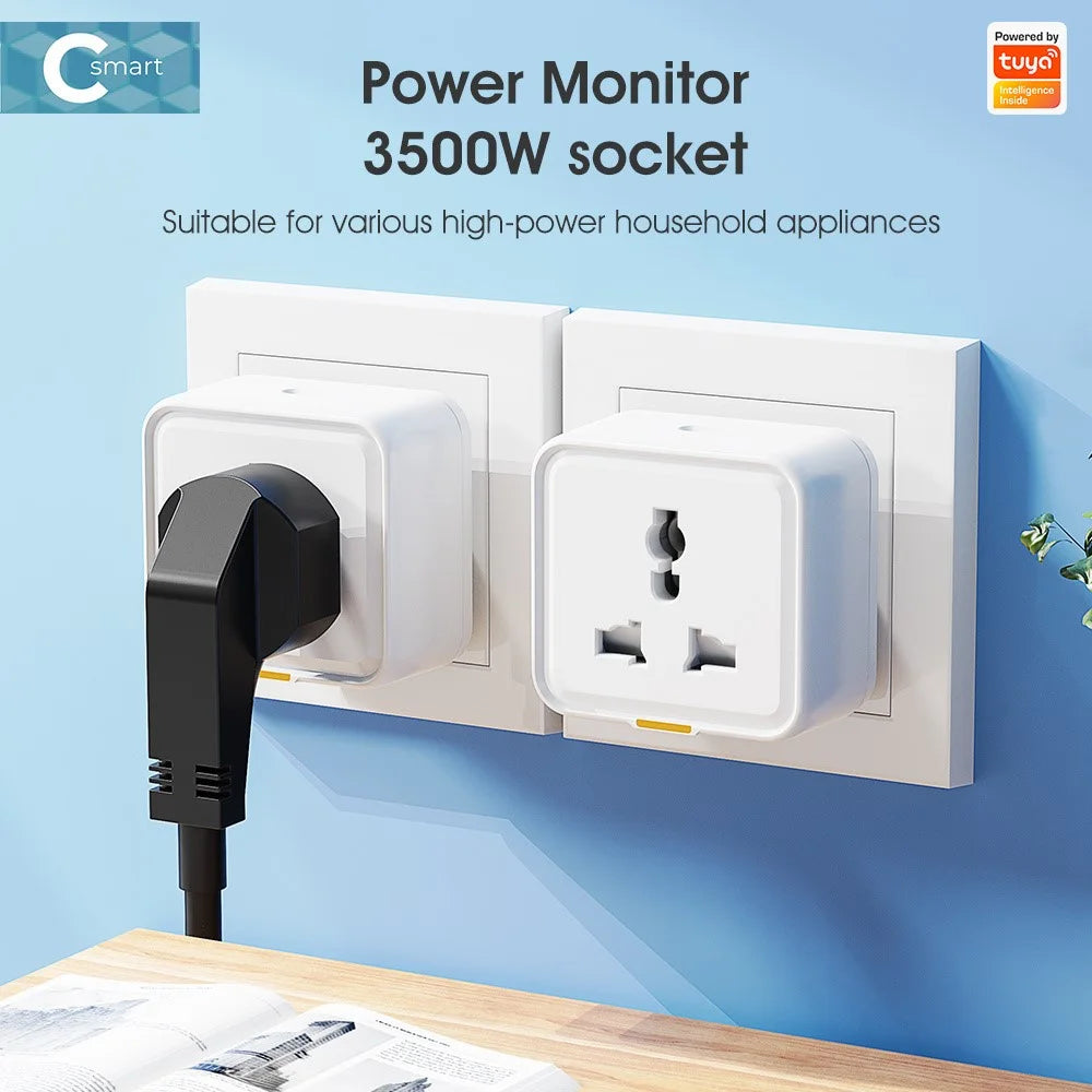MG-CZ107W Smart Home WiFi Socket Power Outlet Tuya APP Voice Control Timer Plug, UK Plug - 4